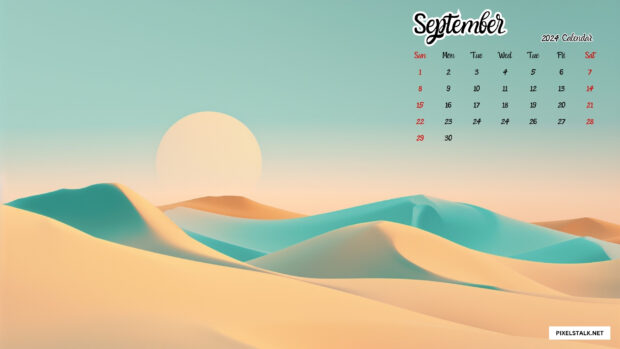 Cool September 2024 Calendar Backgrounds.
