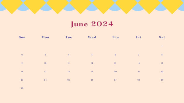 June 2024 Calendar Backgrounds For Desktop Pc Free Download