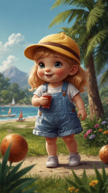 Cuteness and summer cheer to your iPhone screen.