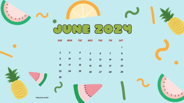 June 2024 Calendar Desktop Wallpapers HD Free Download