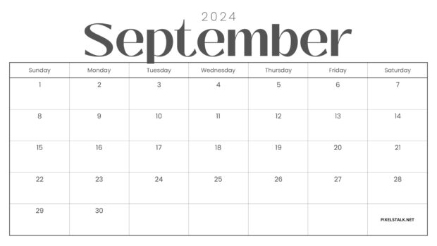 Free Download September 2024 Calendar Backgrounds for Windows.
