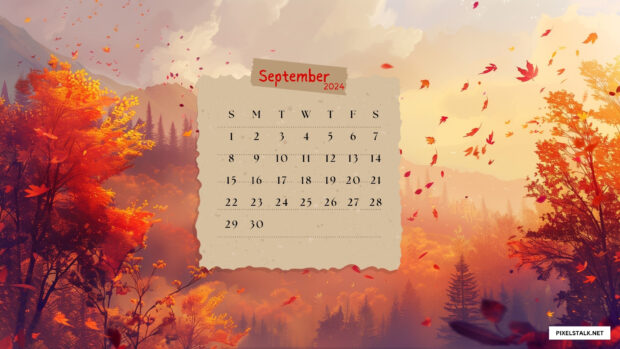 Free Download September 2024 Desktop Fall Background (2).