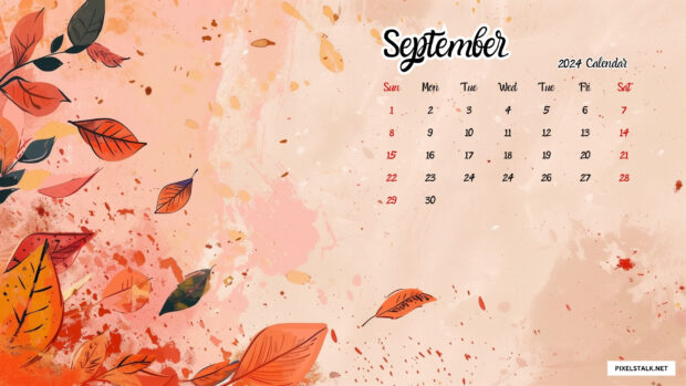 September 2024 Calendar Backgrounds.