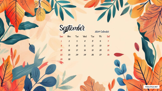 September 2024 Calendar Backgrounds HD Free download.