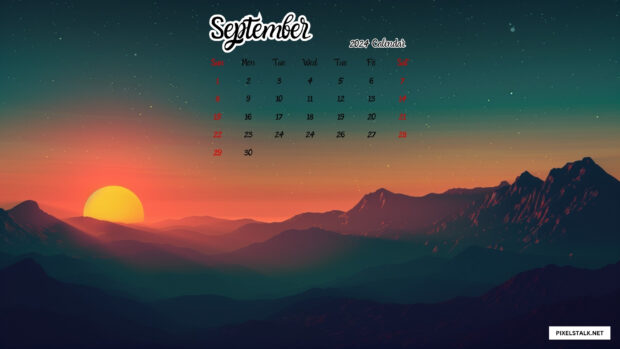 September 2024 Calendar Backgrounds for Desktop.