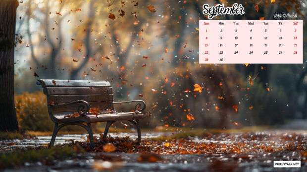 September 2024 Calendar Wallpaper for Desktop.