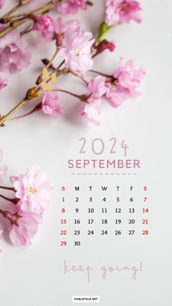 September 2024 Calendar iPhone Quotes.