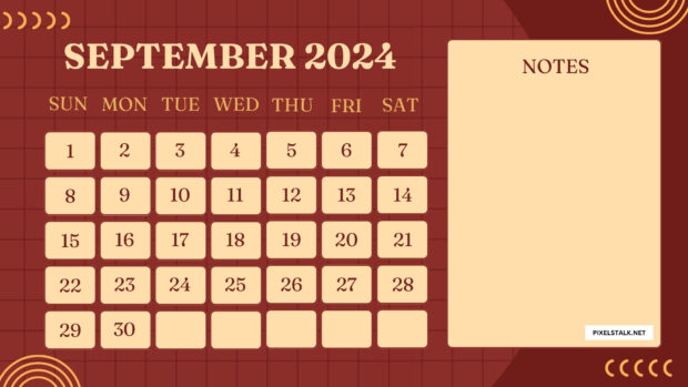 Simple September 2024 HD Wallpaper (2).