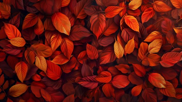 Simple fall leaves background for desktop.