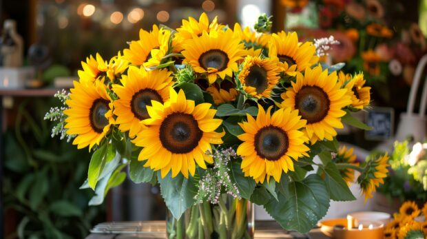 Ssunflowers are iconic summer blooms image.