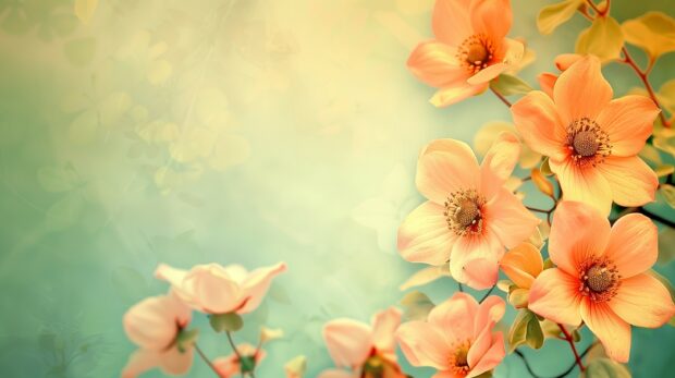 Vintage flower background image.